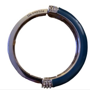 Lia Sophia Green and Goldish Stretchy 6in Bangle L8